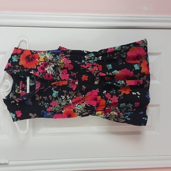MERONA NAVEY FLORAL PRINT BLOUSE - Picture 1 of 4